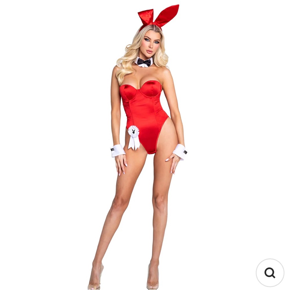 PLAYBOY Red Bunny Costume and heff costume